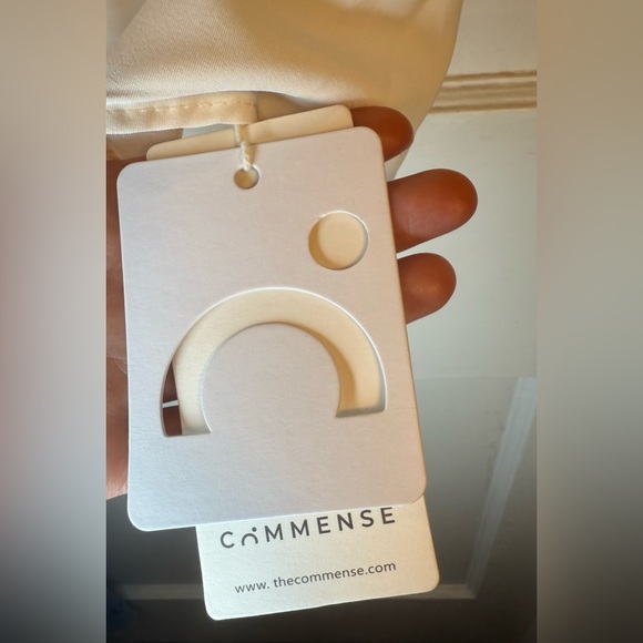 Commense Black & Cream Strapless Mini Dress - Picture 6 of 7